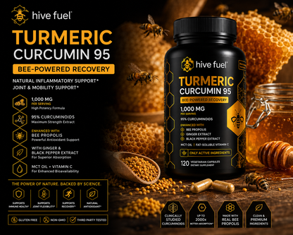 Hive Fuel Turmeric Dietary Supplement Capsules