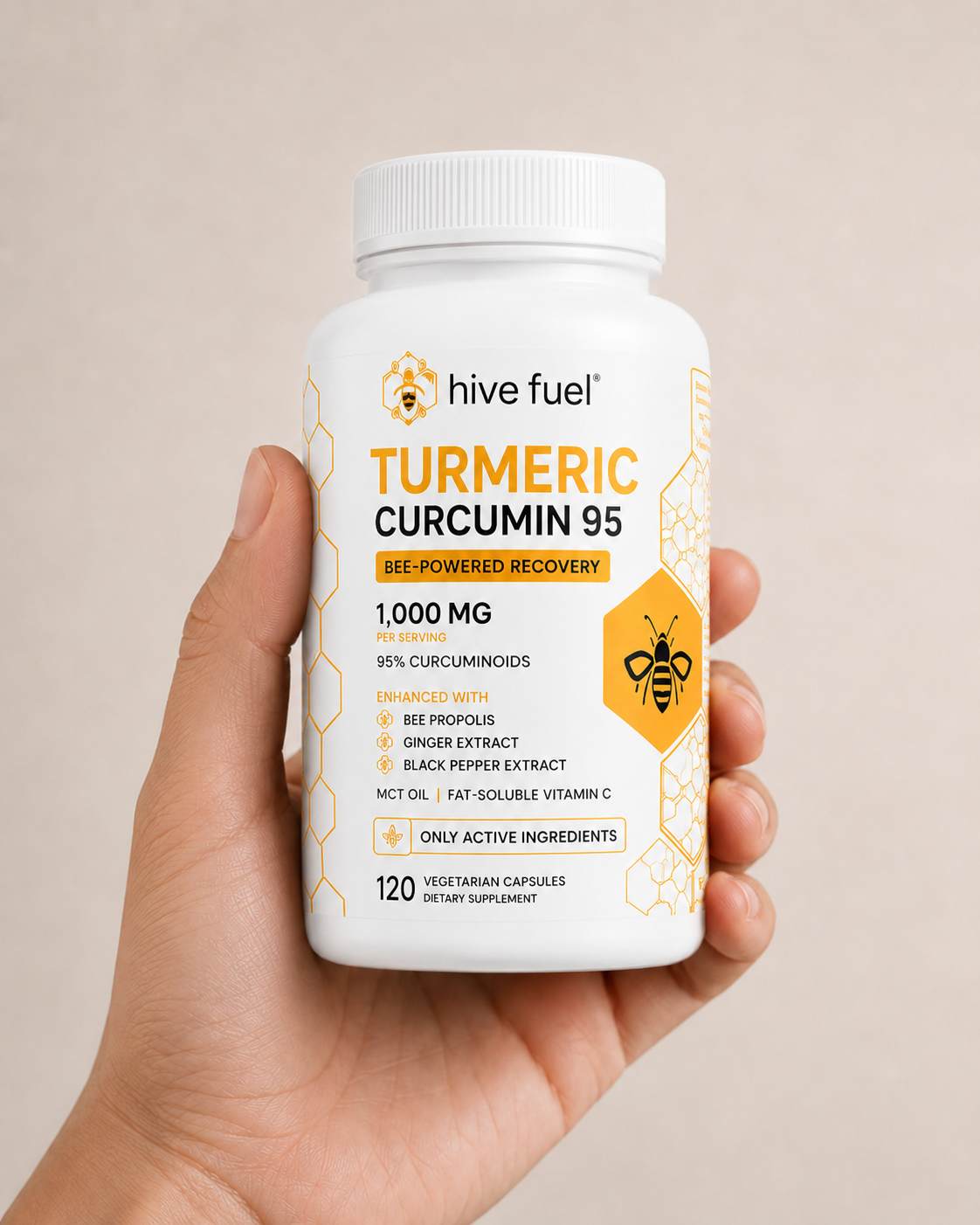 Hive Fuel Turmeric Dietary Supplement Capsules
