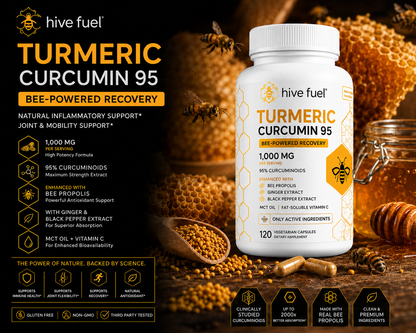 Hive Fuel Turmeric Dietary Supplement Capsules